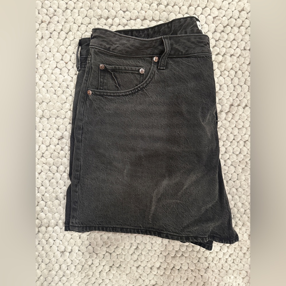 Black Abercrombie Denim Shorts